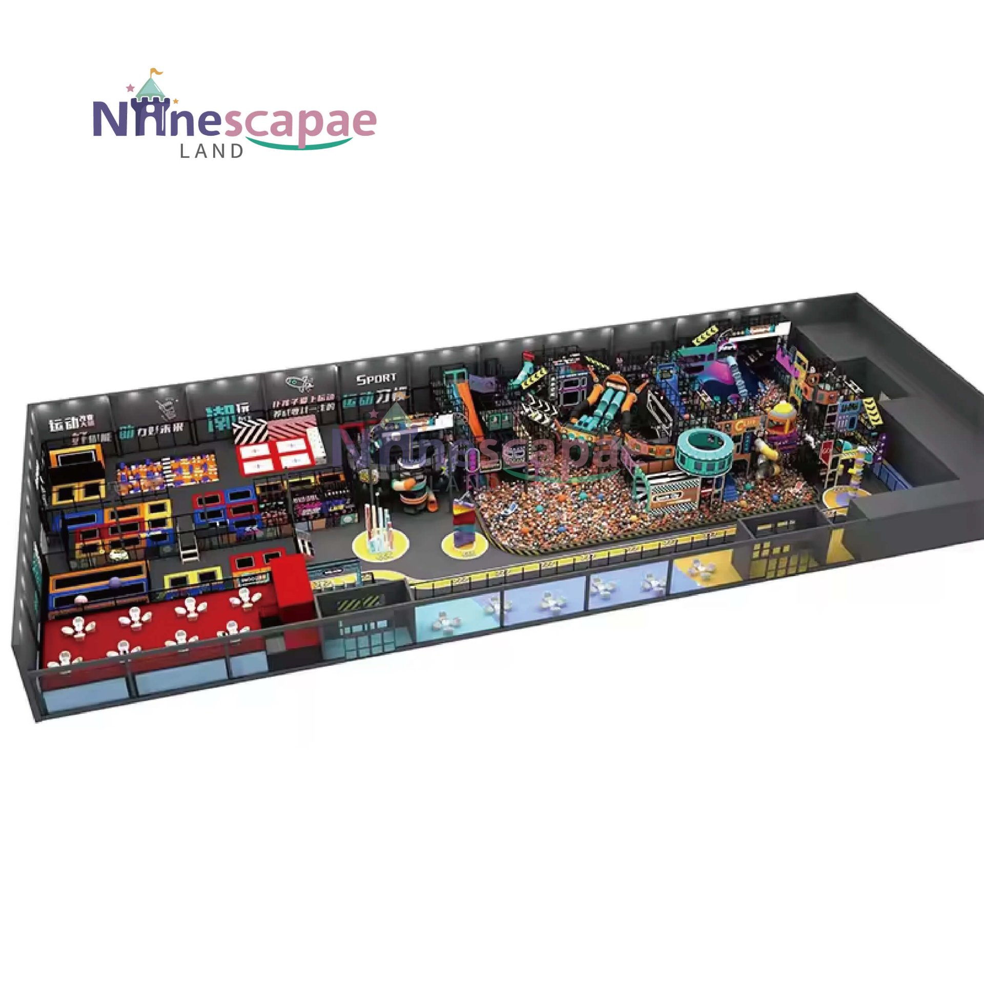 Kids Trampoline Park by NinescapeLand