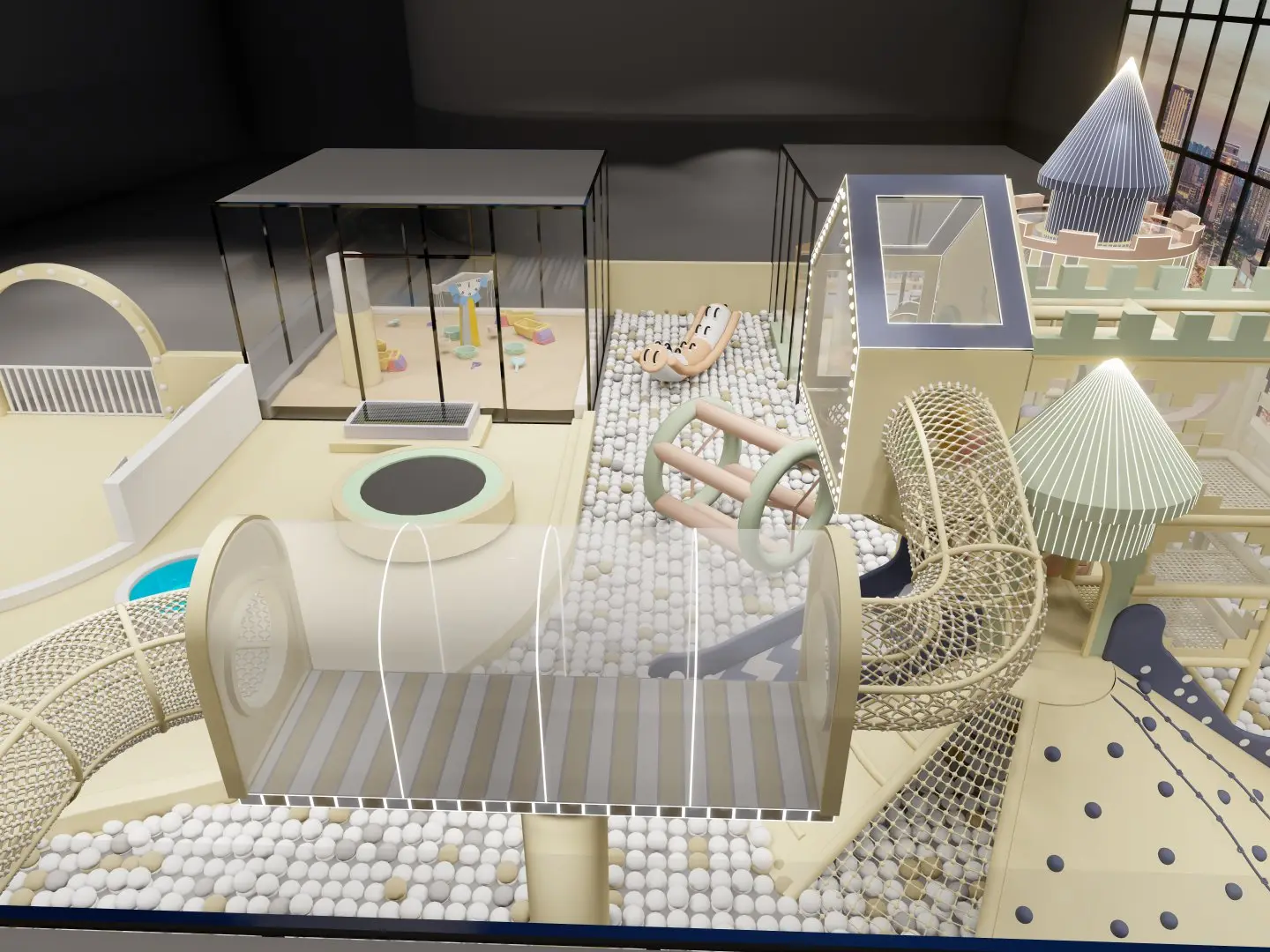Custom Commercial Indoor Playground Equipment by NinescapeLand